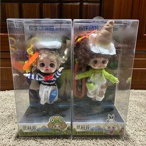 Luolifen Lot of 2 Sailor Girl & Ice Cream Cone Doll Phone Pendents In Box